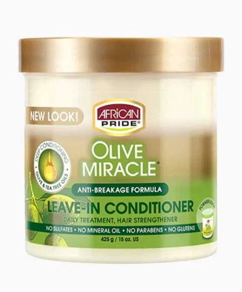 African Pride Olive Miracle Anti Breakage Formula Leave In Conditioner