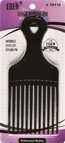 Eden: 1pc Plastic Hair Pik Black