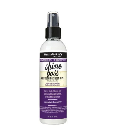 Aunt Jackies Shine Boss Grapeseed Refreshing Sheen Mist