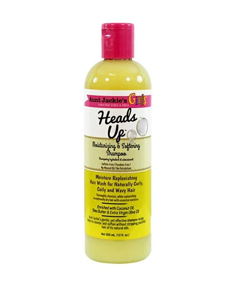 Aunt Jackies Heads Up Moisturizing And Softening Shampoo