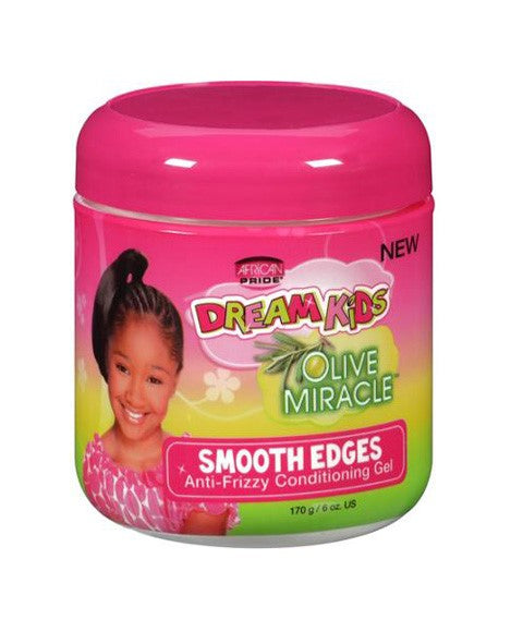 African Pride Dream Kids Olive Miracle Smooth Edges Anti Frizzy Conditioning Gel