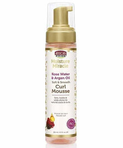 African Pride Moisture Miracle Rose Water And Argan Oil Curl Mousse