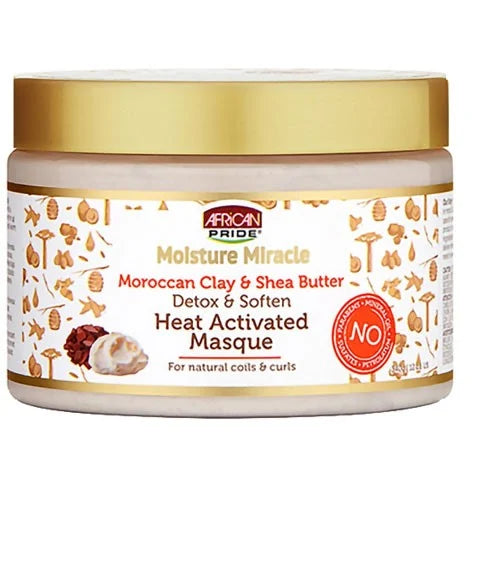 African Pride Moisture Miracle Maroccan Clay Heat Activated Masque