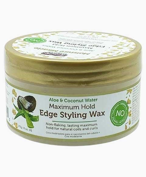 African Pride Moisture Miracle Aloe And Coconut Water Maximum Hold Edge Styling Wax