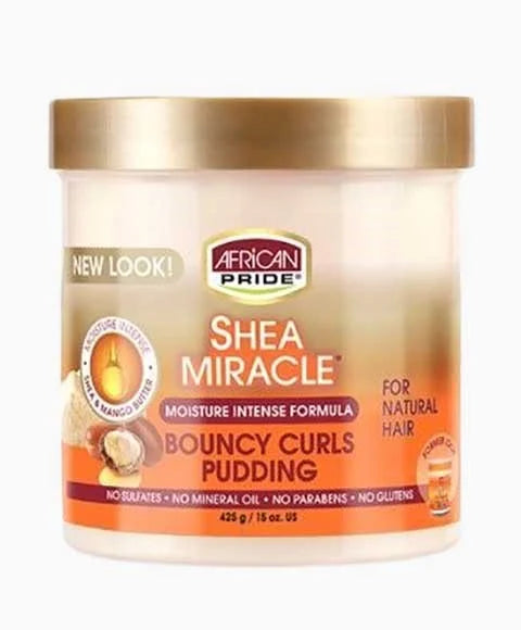 African Pride Shea Butter Miracle Bouncy Curls Pudding