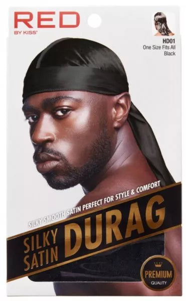 RED By Kiss: Silky Satin Durag - Black