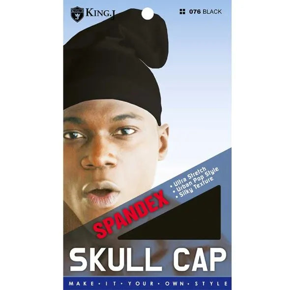 King J: Spandex Skull-Cap - Black