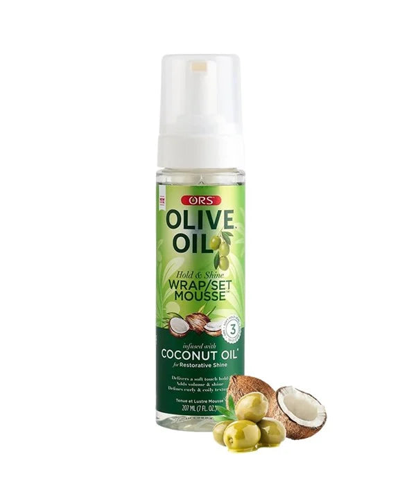 ORS Olive Oil Hold And Shine Wrap Set Mousse