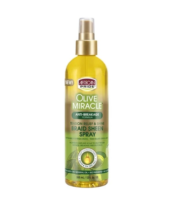 African Pride Olive Miracle Braid Sheen Spray