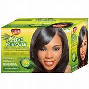 African Pride Olive Miracle Anti Deep Conditioning No Lye Relaxer 1 Application Regular